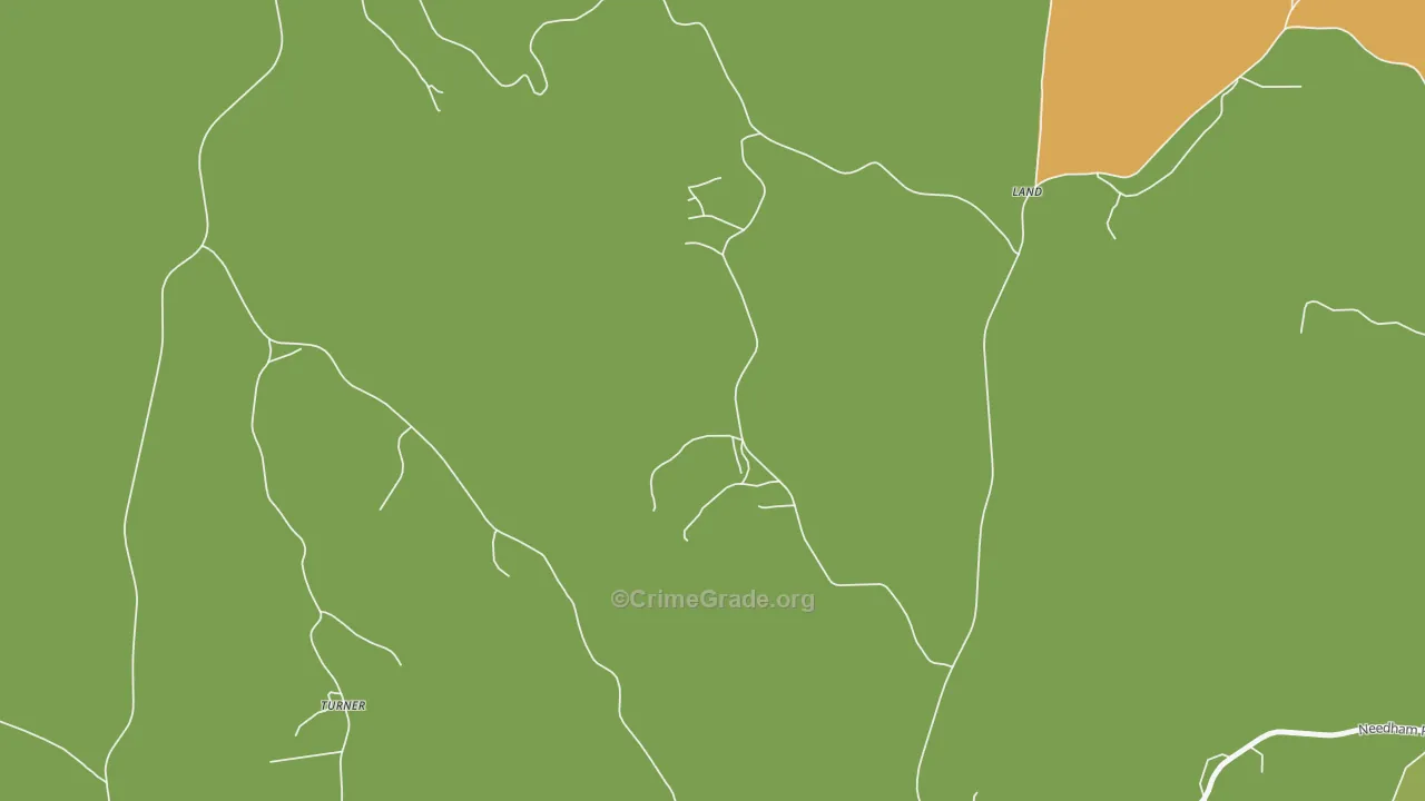 Land, AL Map of Drug-Related Crime Rates