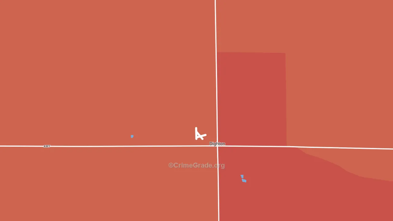 Lane County, KS Map of Drug-Related Crime Rates