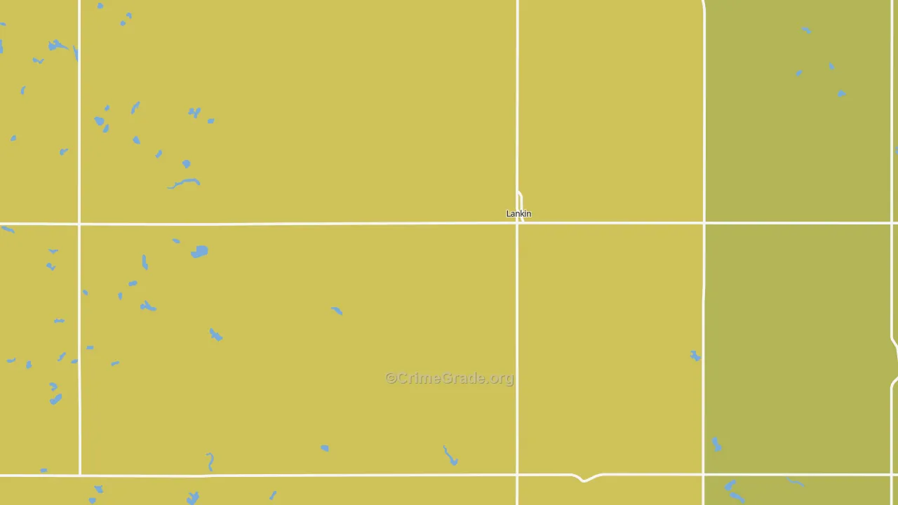 Lankin, ND Map of Drug-Related Crime Rates