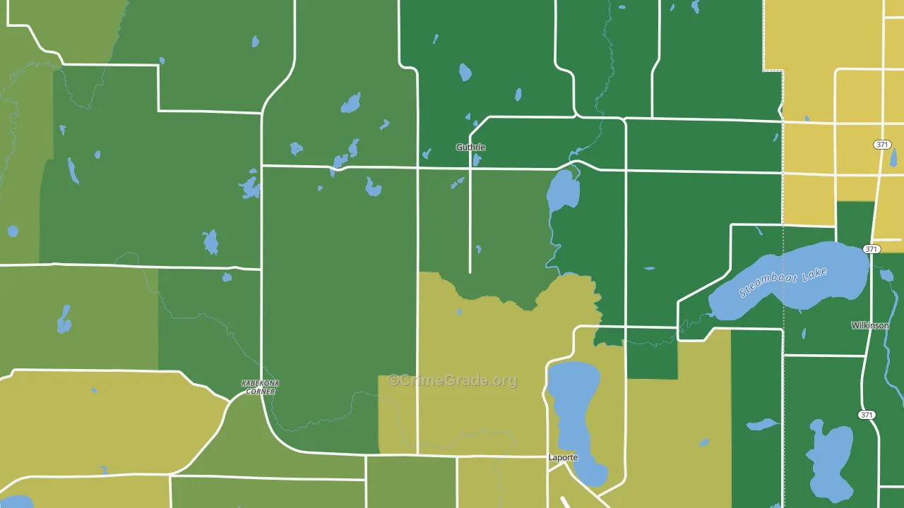 Laporte, MN Map of Drug-Related Crime Rates