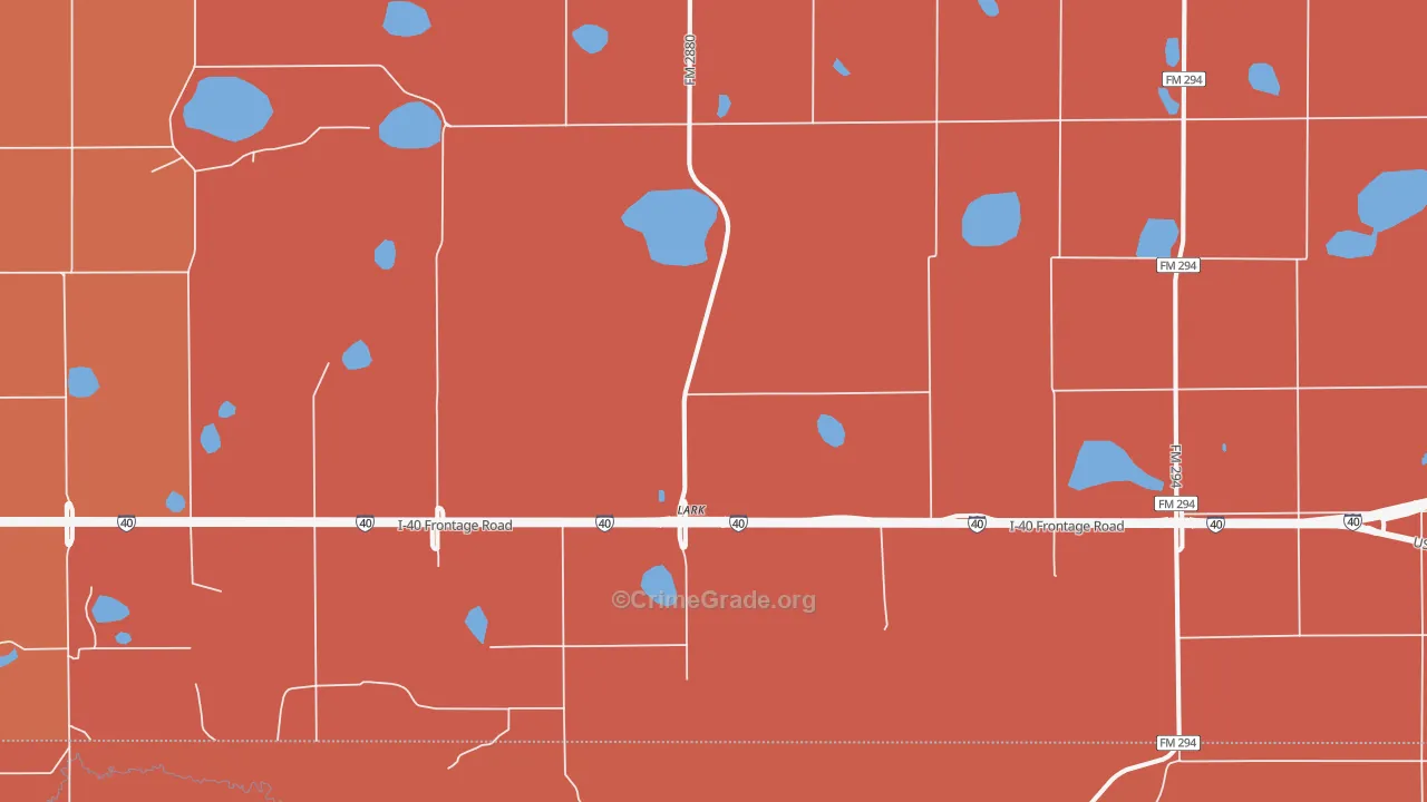 Lark, TX Map of Drug-Related Crime Rates