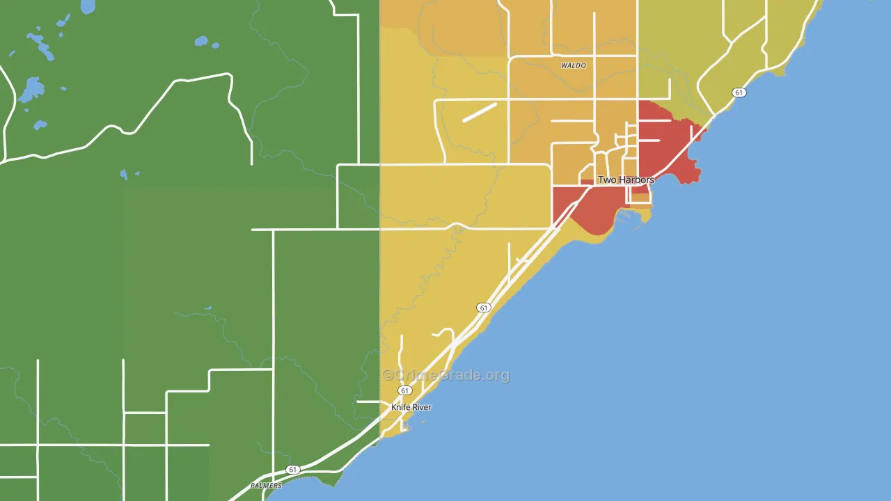 Larsmont, MN Map of Drug-Related Crime Rates