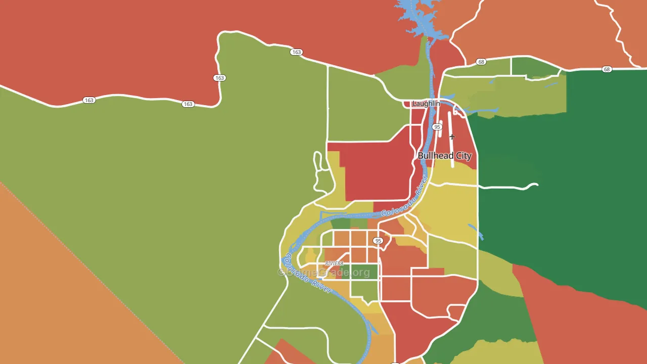 Laughlin, NV Map of Drug-Related Crime Rates