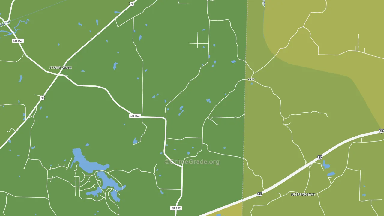 Law, TN Map of Drug-Related Crime Rates