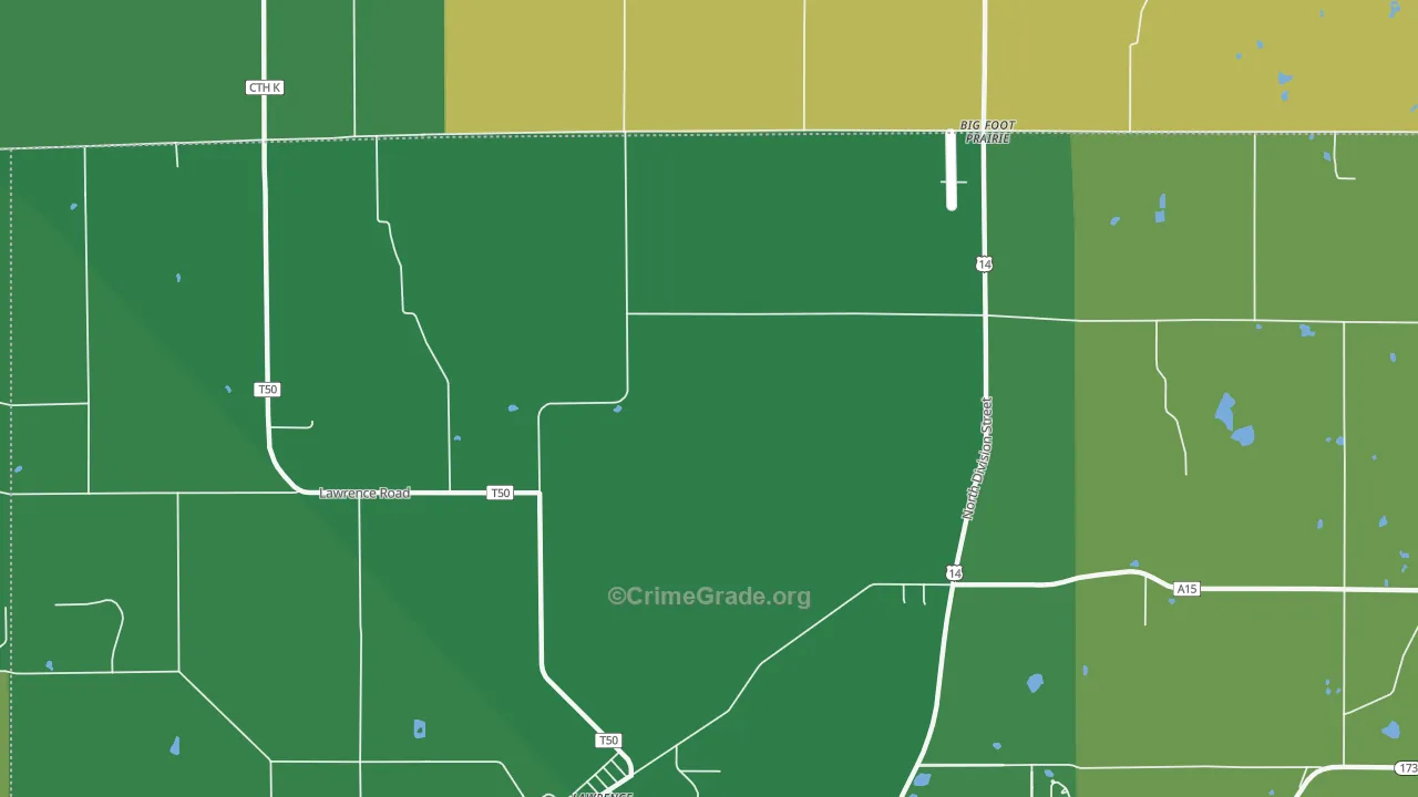 Lawrence, IL Map of Drug-Related Crime Rates