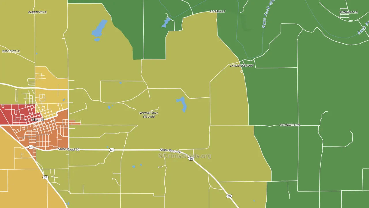 Lawrenceport, IN Map of Drug-Related Crime Rates