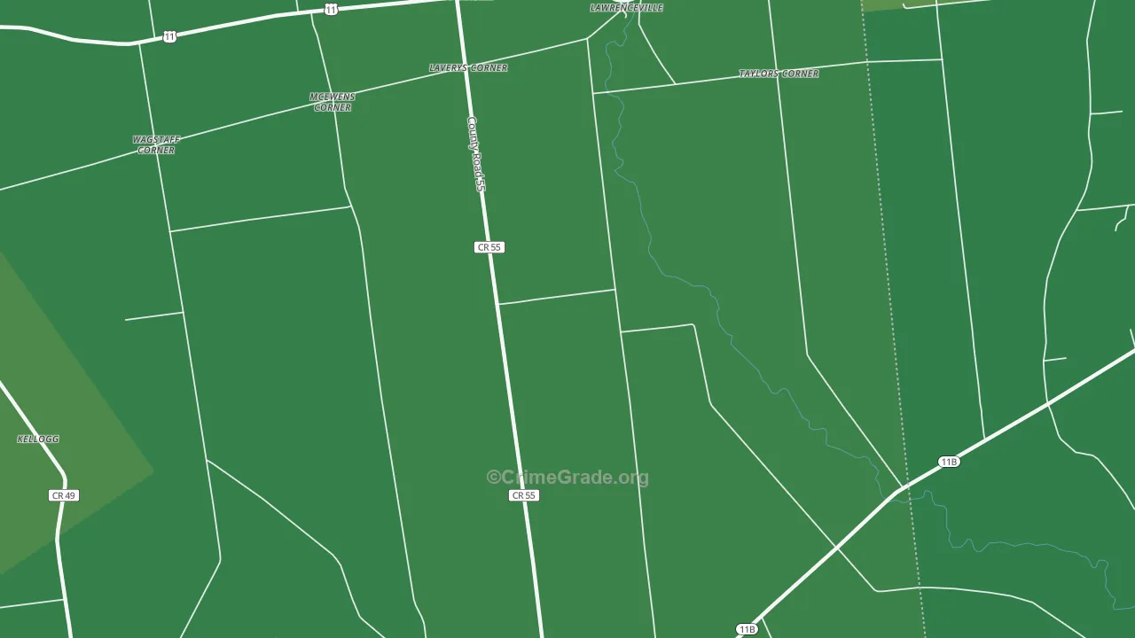 Lawrenceville, NY Map of Drug-Related Crime Rates