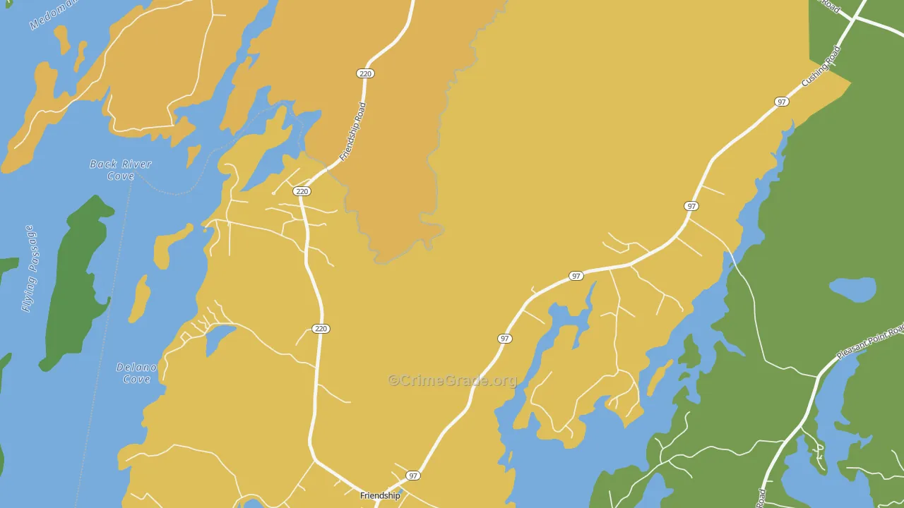 Lawry, ME Map of Drug-Related Crime Rates