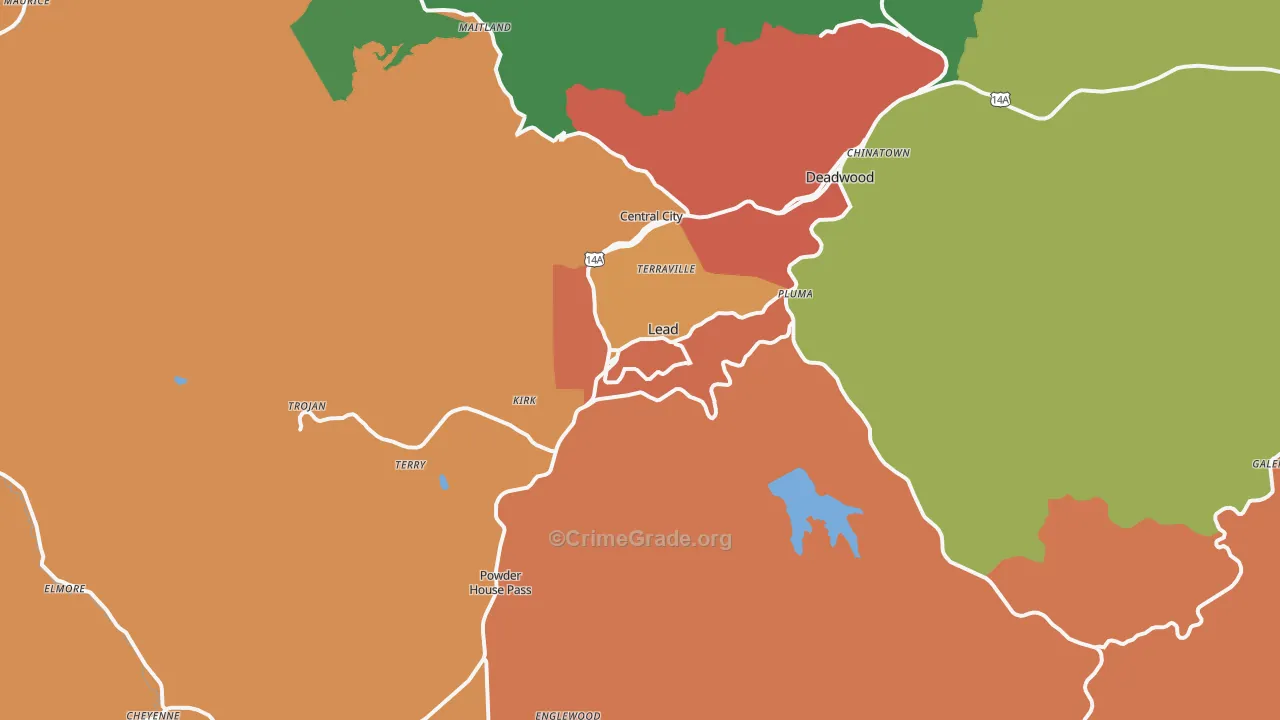 Lead, SD Map of Drug-Related Crime Rates