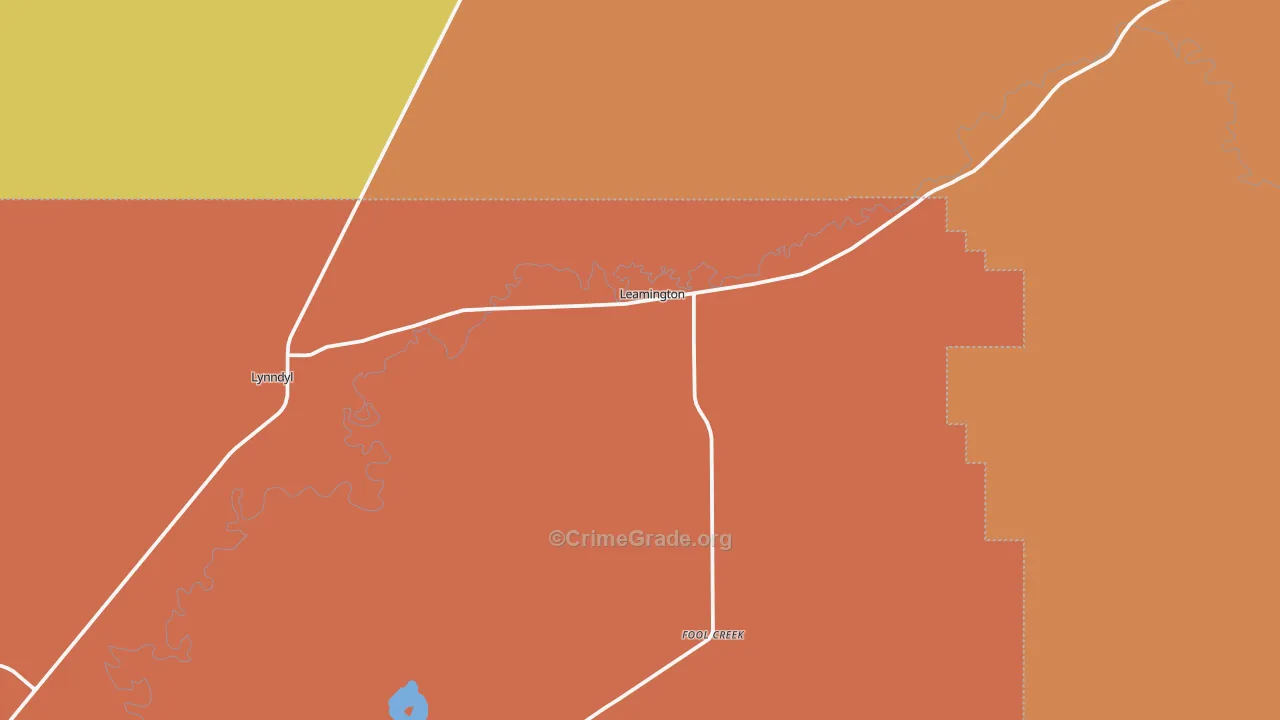 Leamington, UT Map of Drug-Related Crime Rates
