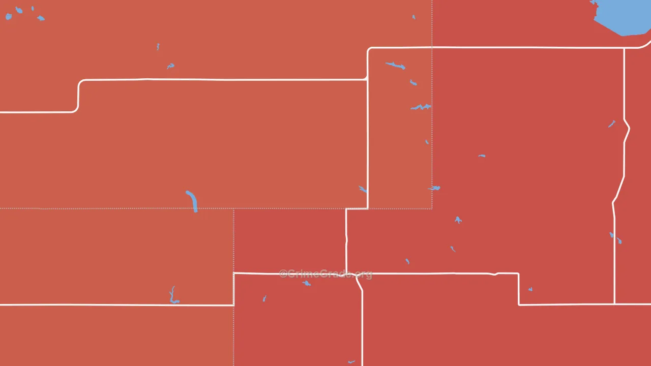 Ledger, MT Map of Drug-Related Crime Rates