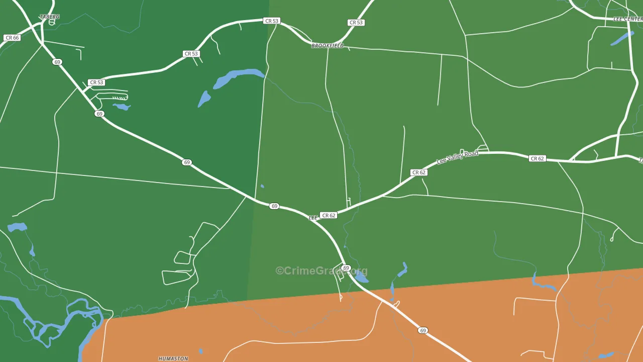 Lee, NY Map of Drug-Related Crime Rates