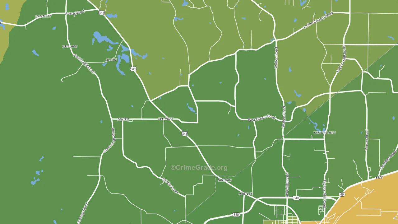 Lee Pope, GA Map of Drug-Related Crime Rates