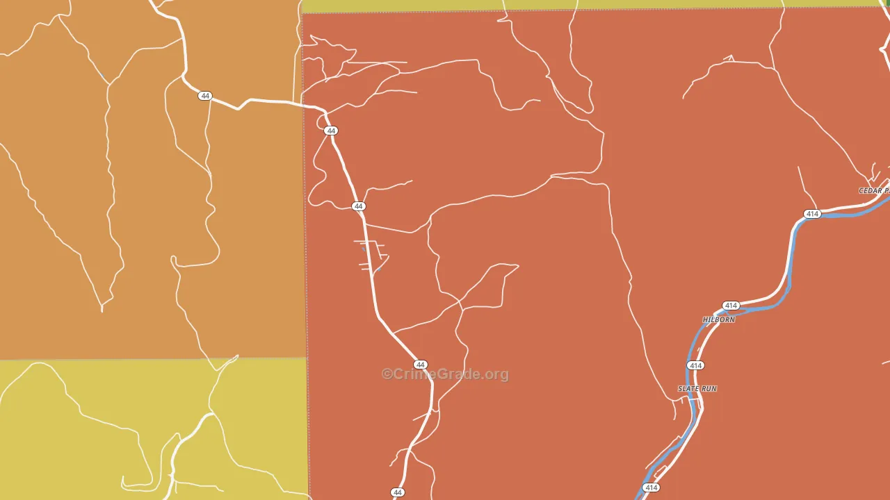 Leetonia, PA Map of Drug-Related Crime Rates