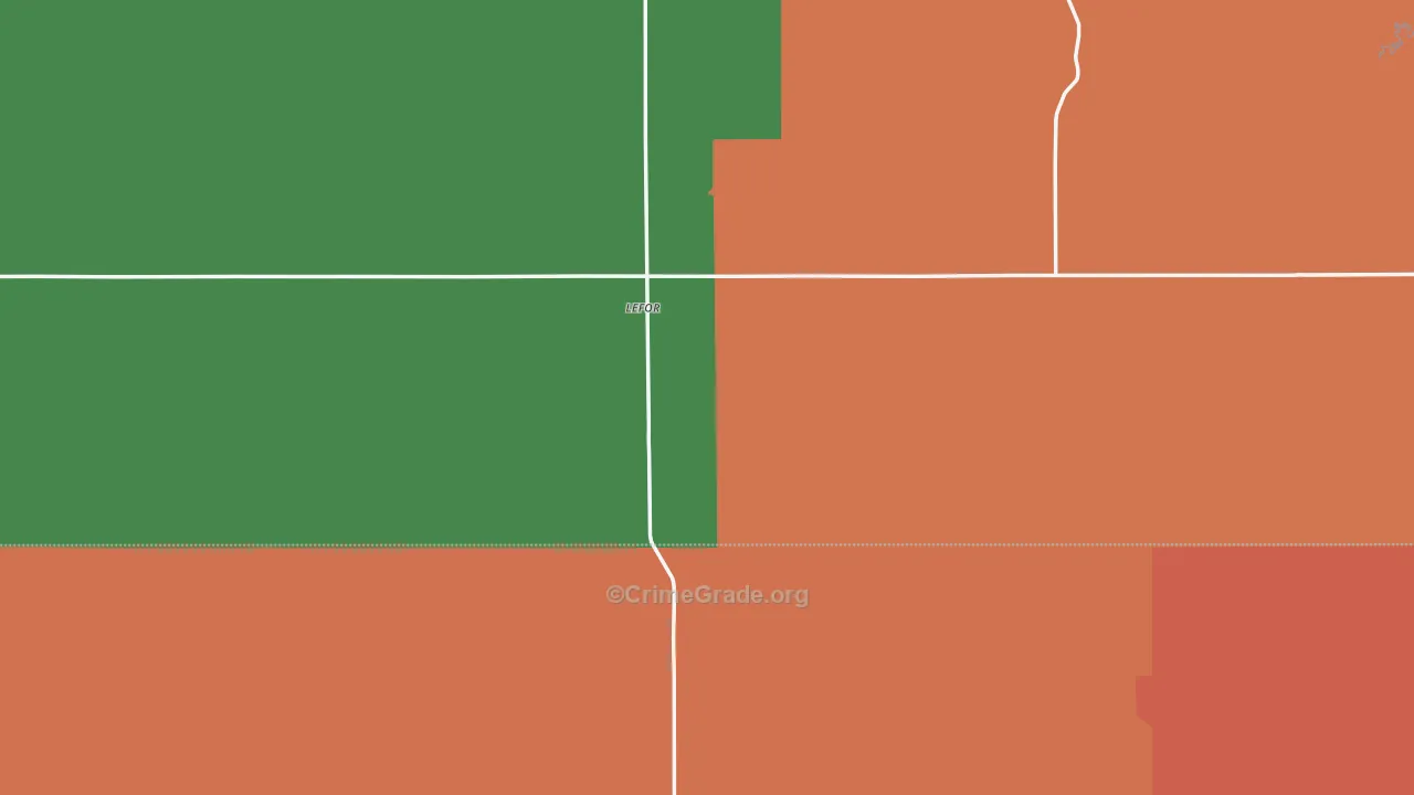 Lefor, ND Map of Drug-Related Crime Rates