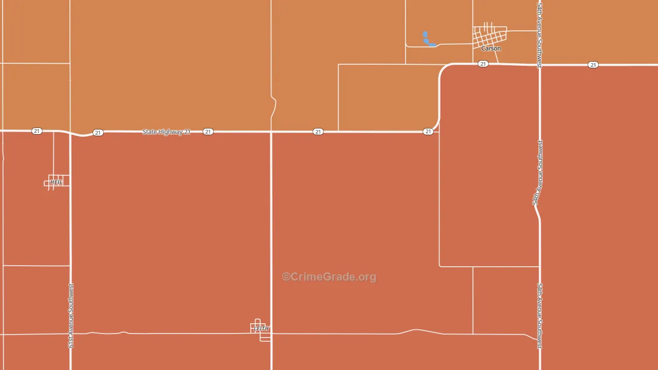 Leith, ND Map of Drug-Related Crime Rates