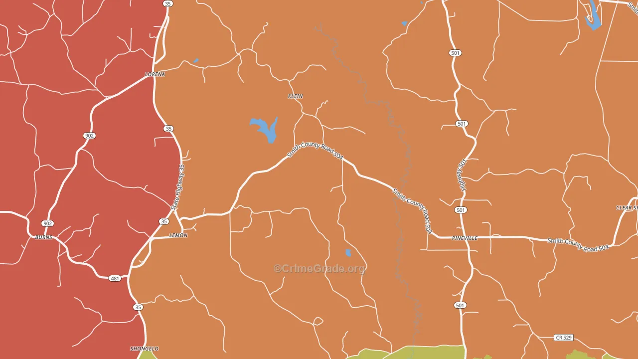 Lemon, MS Map of Drug-Related Crime Rates
