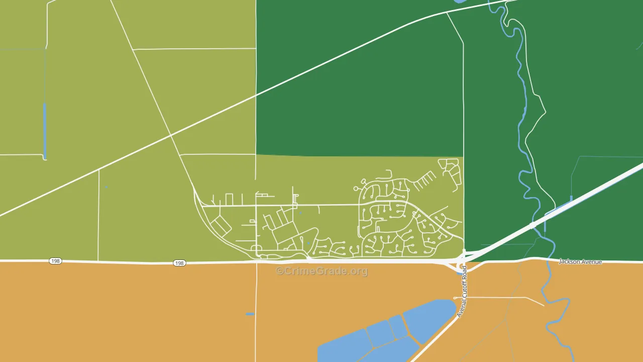 Lemoore Station, CA Map of Drug-Related Crime Rates
