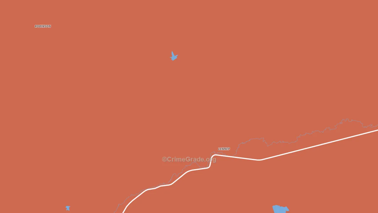Lennep, MT Map of Drug-Related Crime Rates