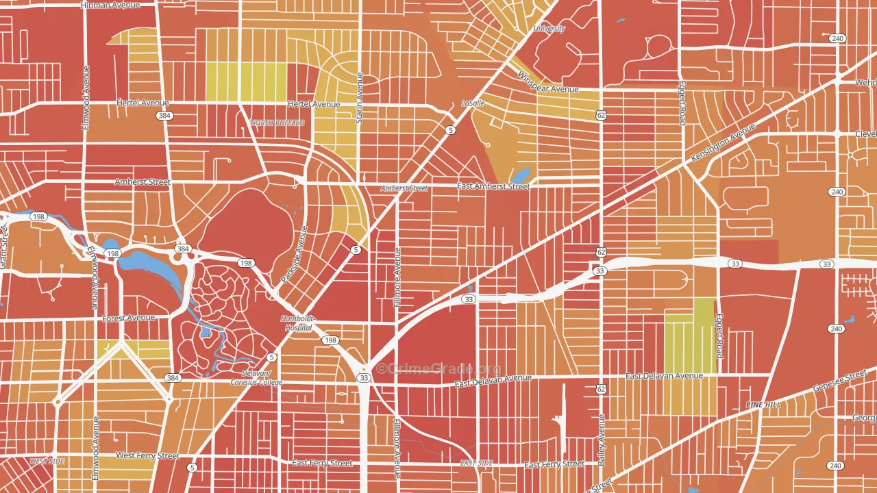 Leroy, Buffalo, NY Map of Drug-Related Crime Rates