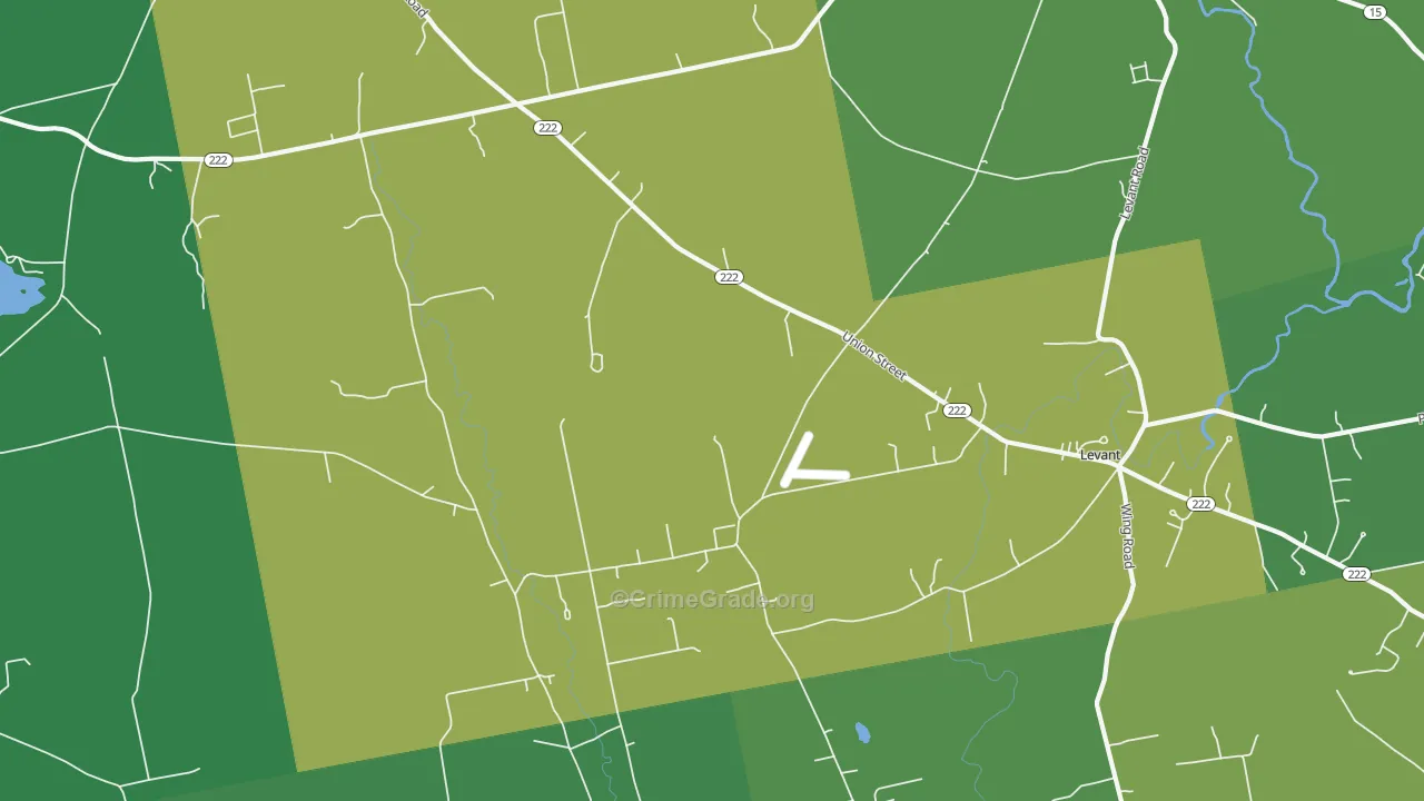 Levant, ME Map of Drug-Related Crime Rates