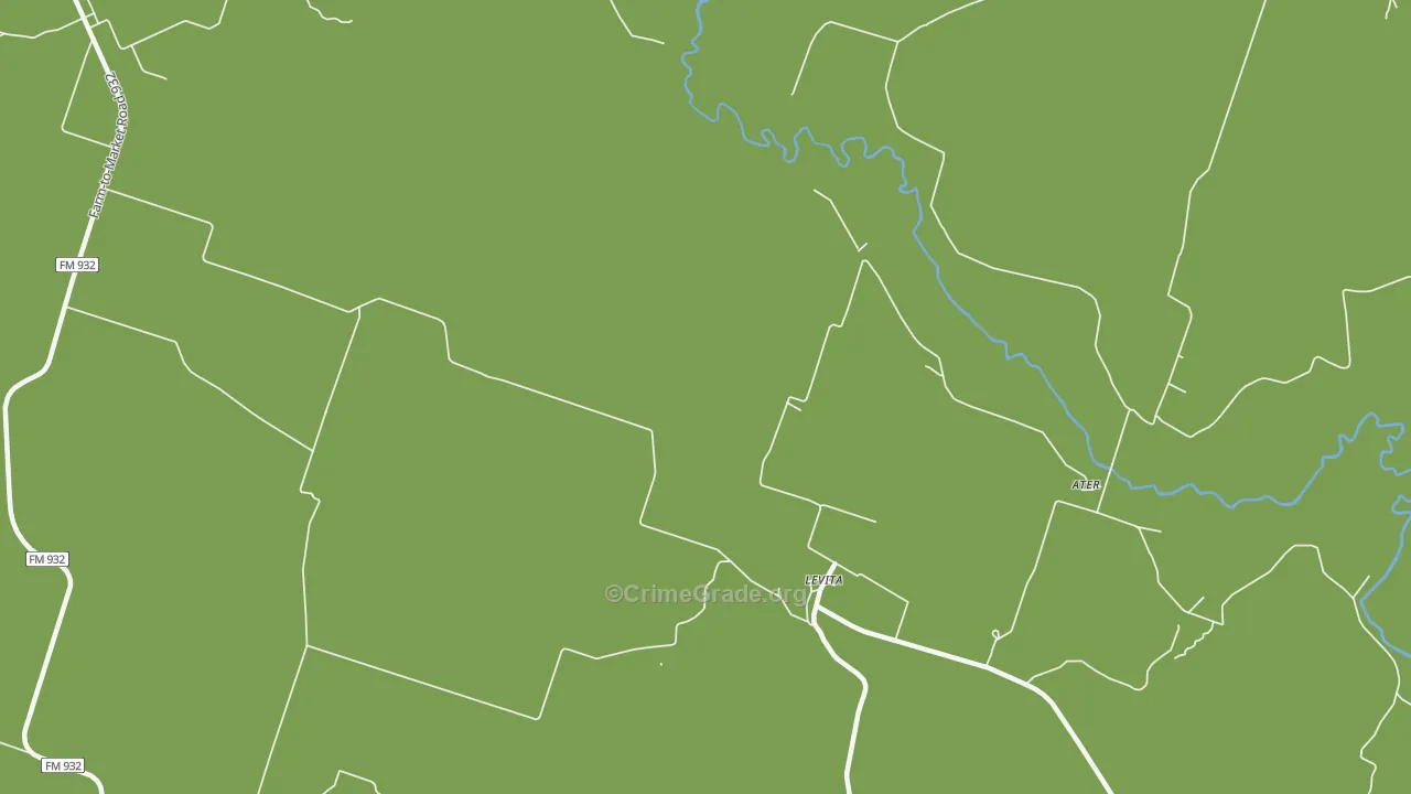 Levita, TX Map of Drug-Related Crime Rates