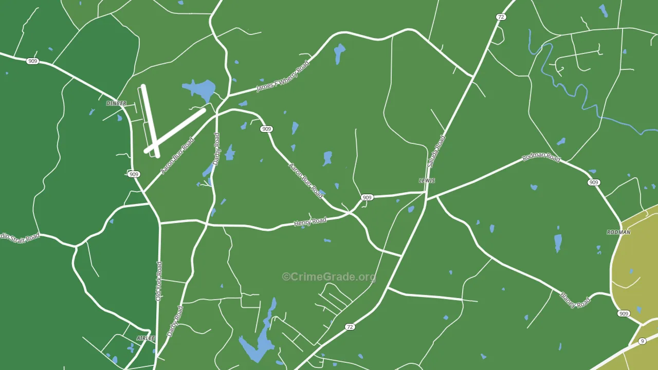 Lewis, SC Map of Drug-Related Crime Rates