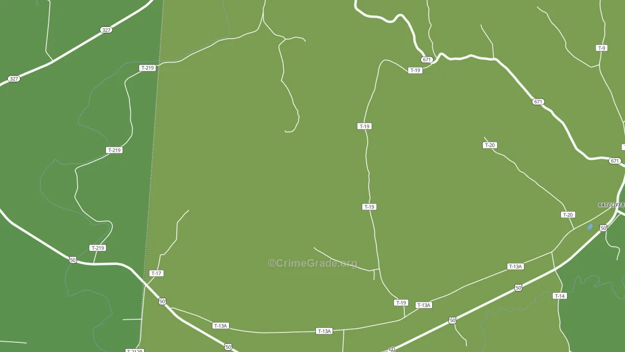 Lickskillet, OH Map of Drug-Related Crime Rates