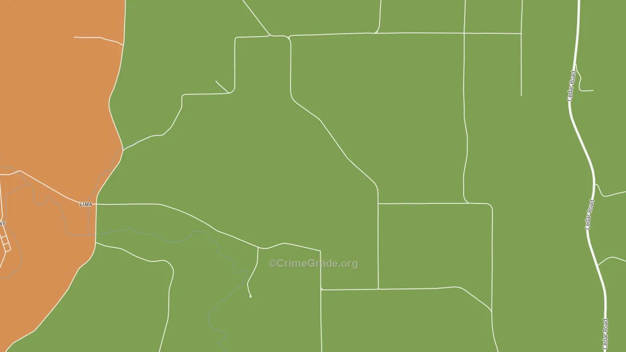 Lima, IA Map of Drug-Related Crime Rates