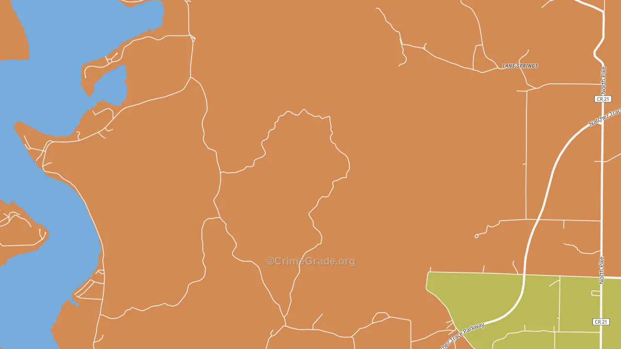 Lime Kiln, AL Map of Drug-Related Crime Rates