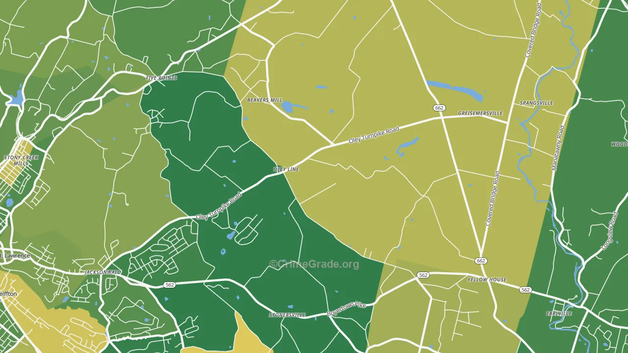 Limekiln, PA Map of Drug-Related Crime Rates