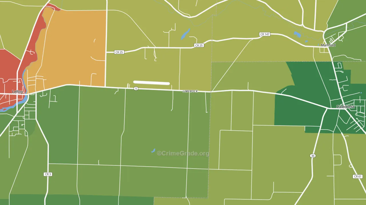 Limerock, NY Map of Drug-Related Crime Rates