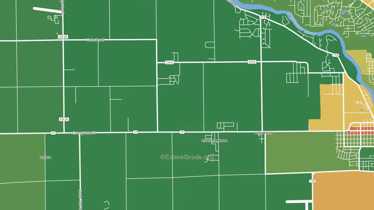 Limestone, IL Map of Drug-Related Crime Rates
