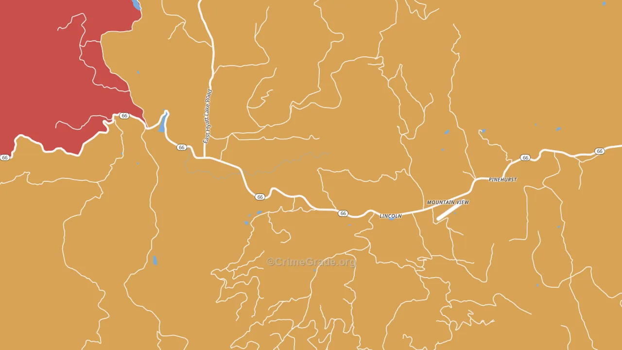 Lincoln, OR Map of Drug-Related Crime Rates
