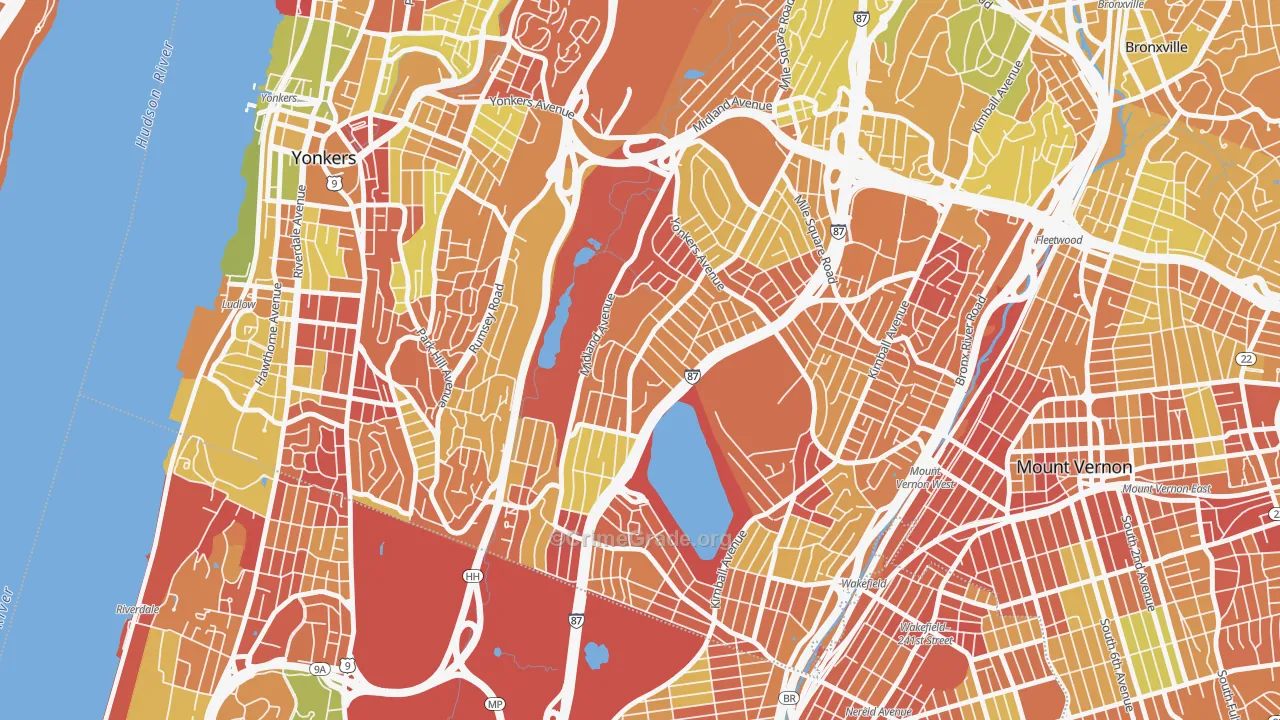 Lincoln Park, Yonkers, NY Map of Drug-Related Crime Rates