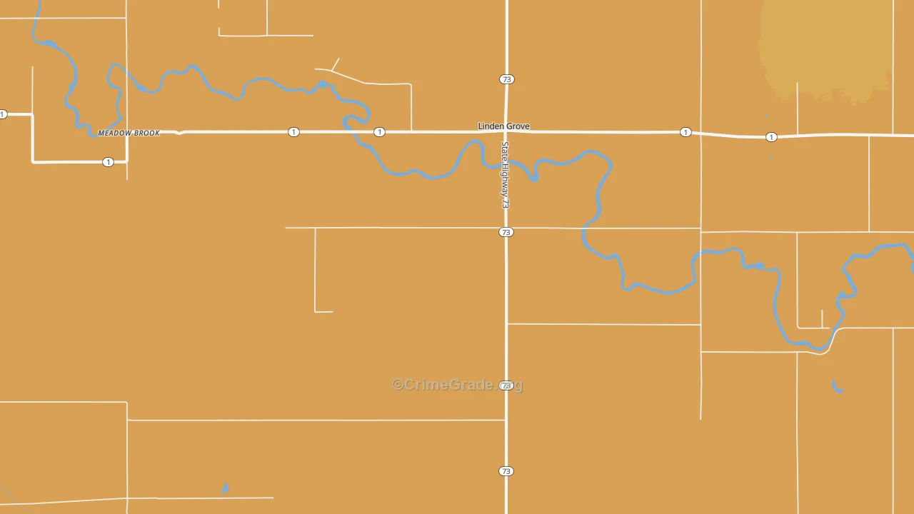 Linden Grove, MN Map of Drug-Related Crime Rates