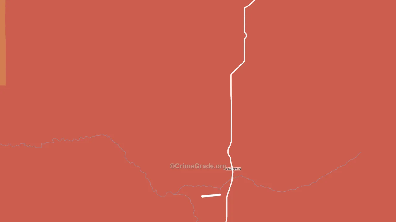 Lindrith, NM Map of Drug-Related Crime Rates