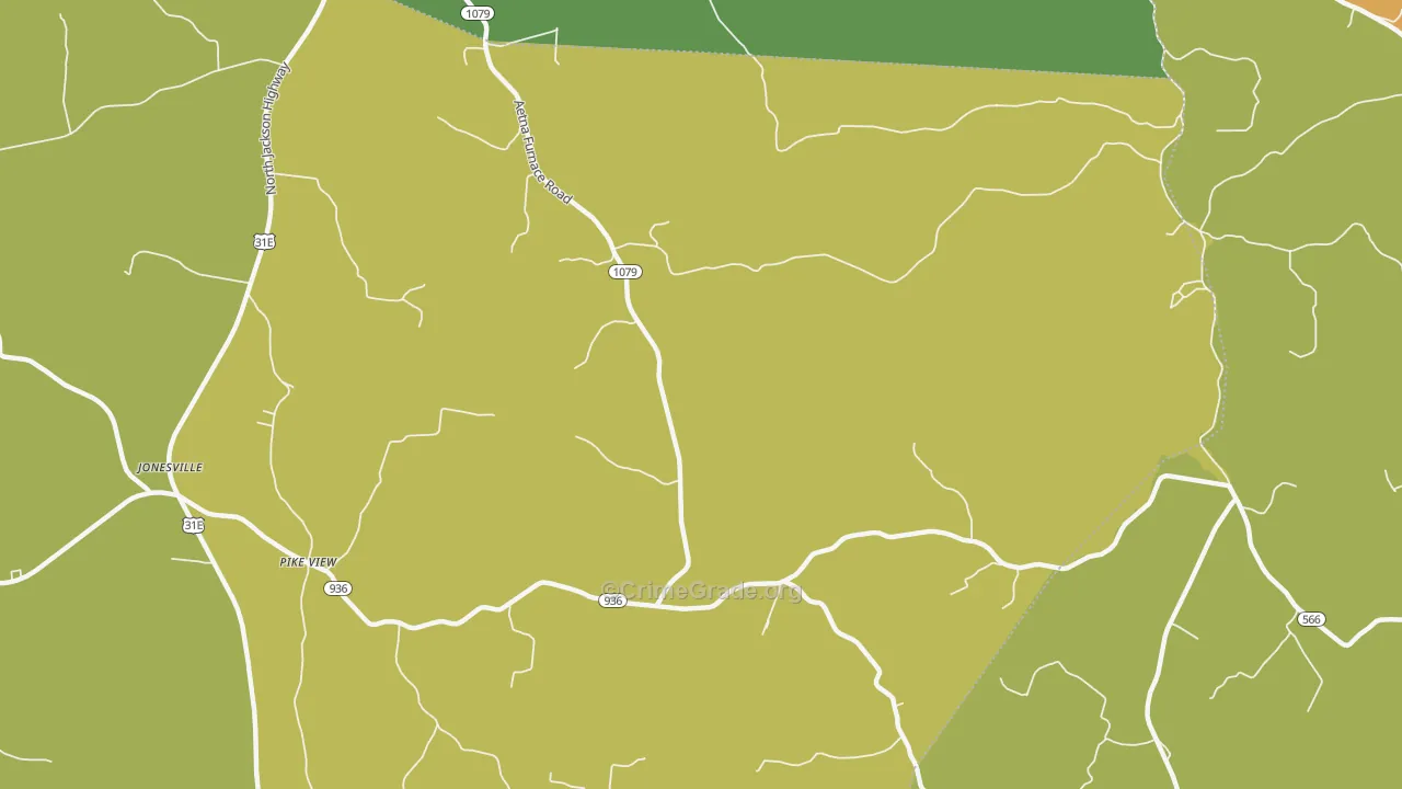 Linwood, KY Map of Drug-Related Crime Rates