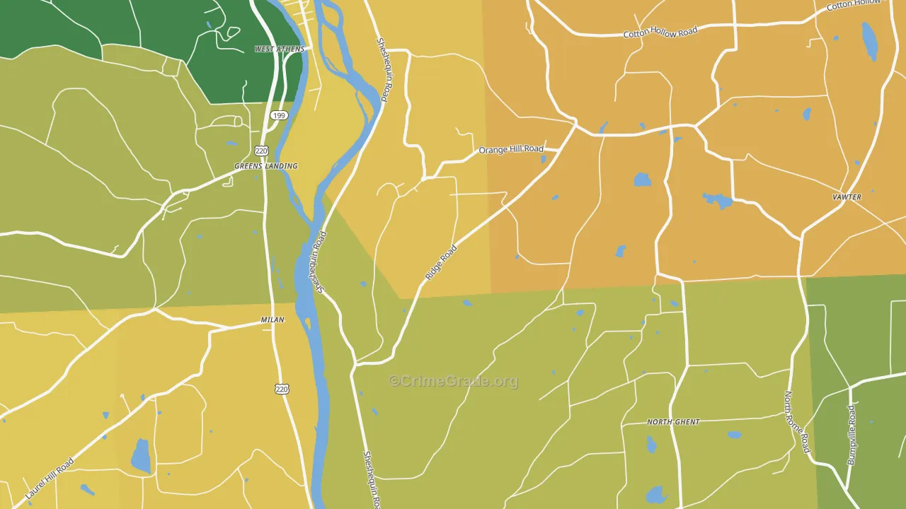 Litchfield, PA Map of Drug-Related Crime Rates