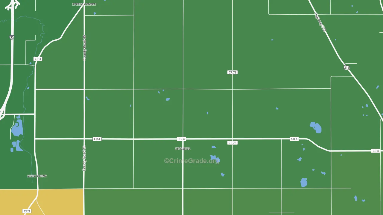 Litomysl, MN Map of Drug-Related Crime Rates