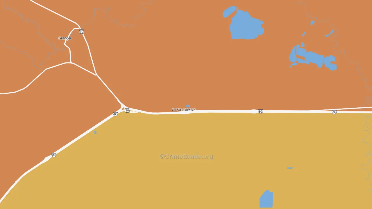 Little America, WY Map of Drug-Related Crime Rates