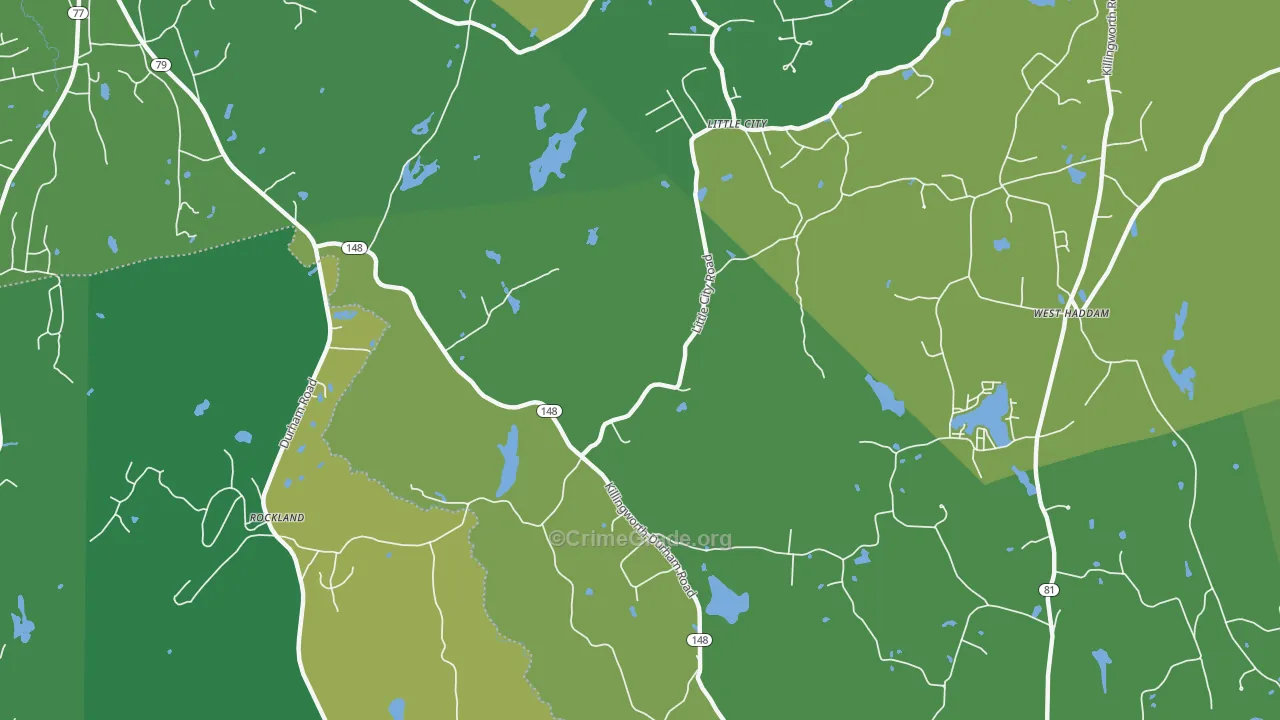 Little City, CT Map of Drug-Related Crime Rates