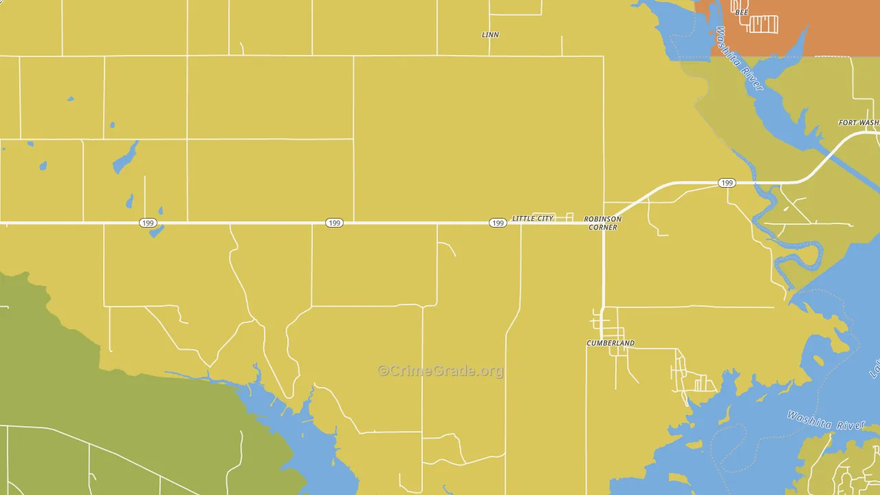 Little City, OK Map of Drug-Related Crime Rates