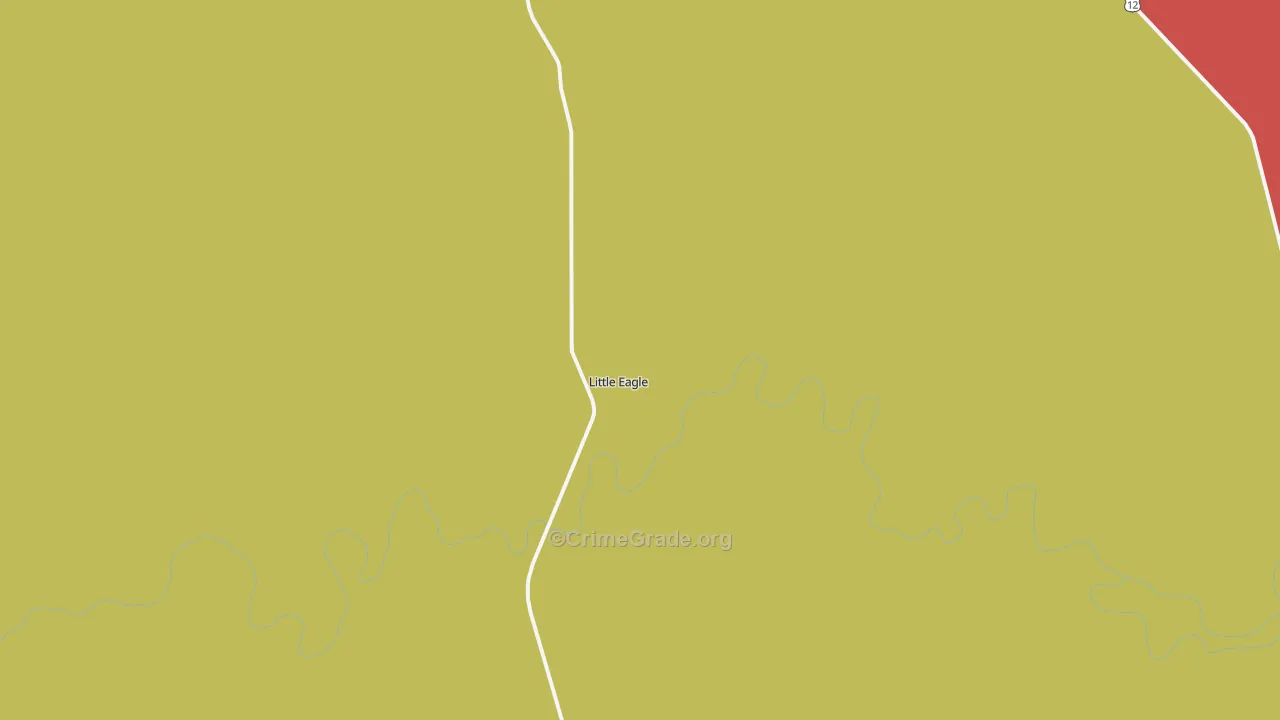 Little Eagle, SD Map of Drug-Related Crime Rates