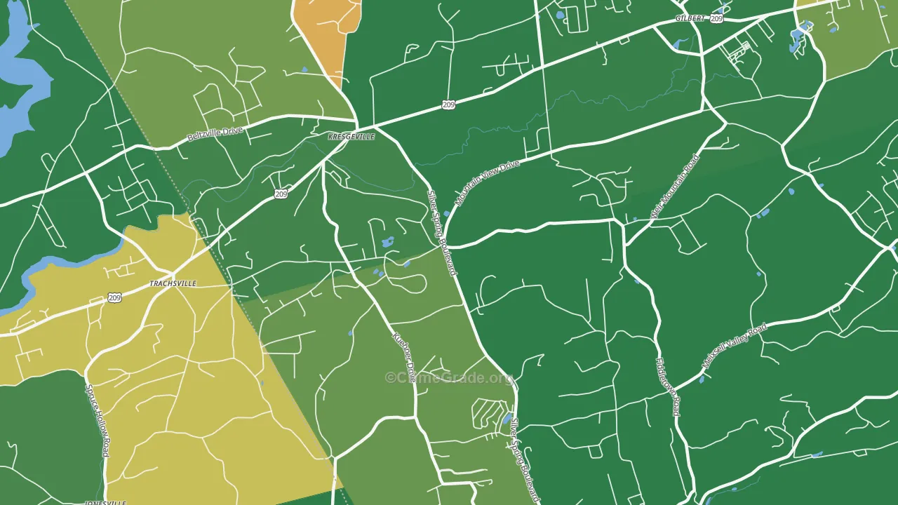 Little Gap, PA Map of Drug-Related Crime Rates