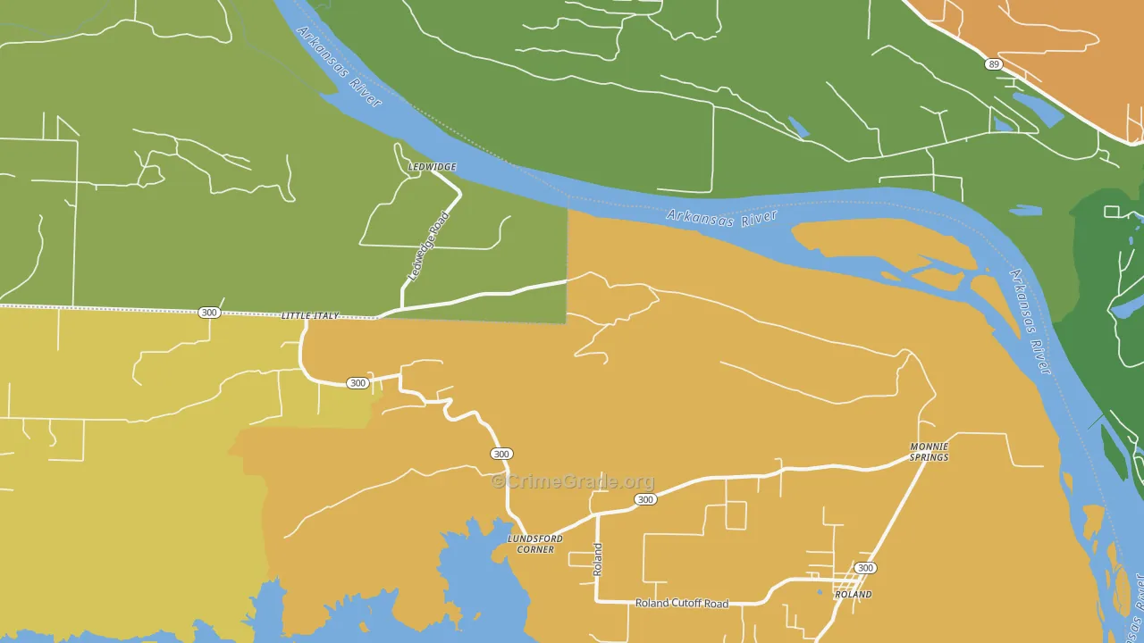 Little Italy, AR Map of Drug-Related Crime Rates