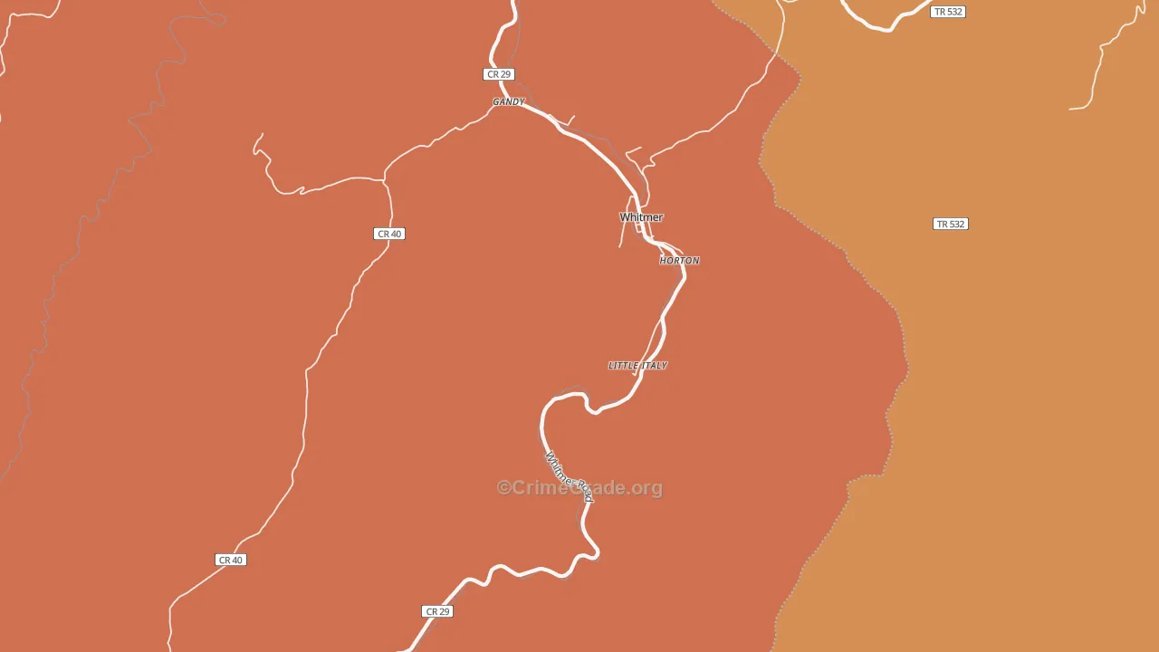 Little Italy, WV Map of Drug-Related Crime Rates
