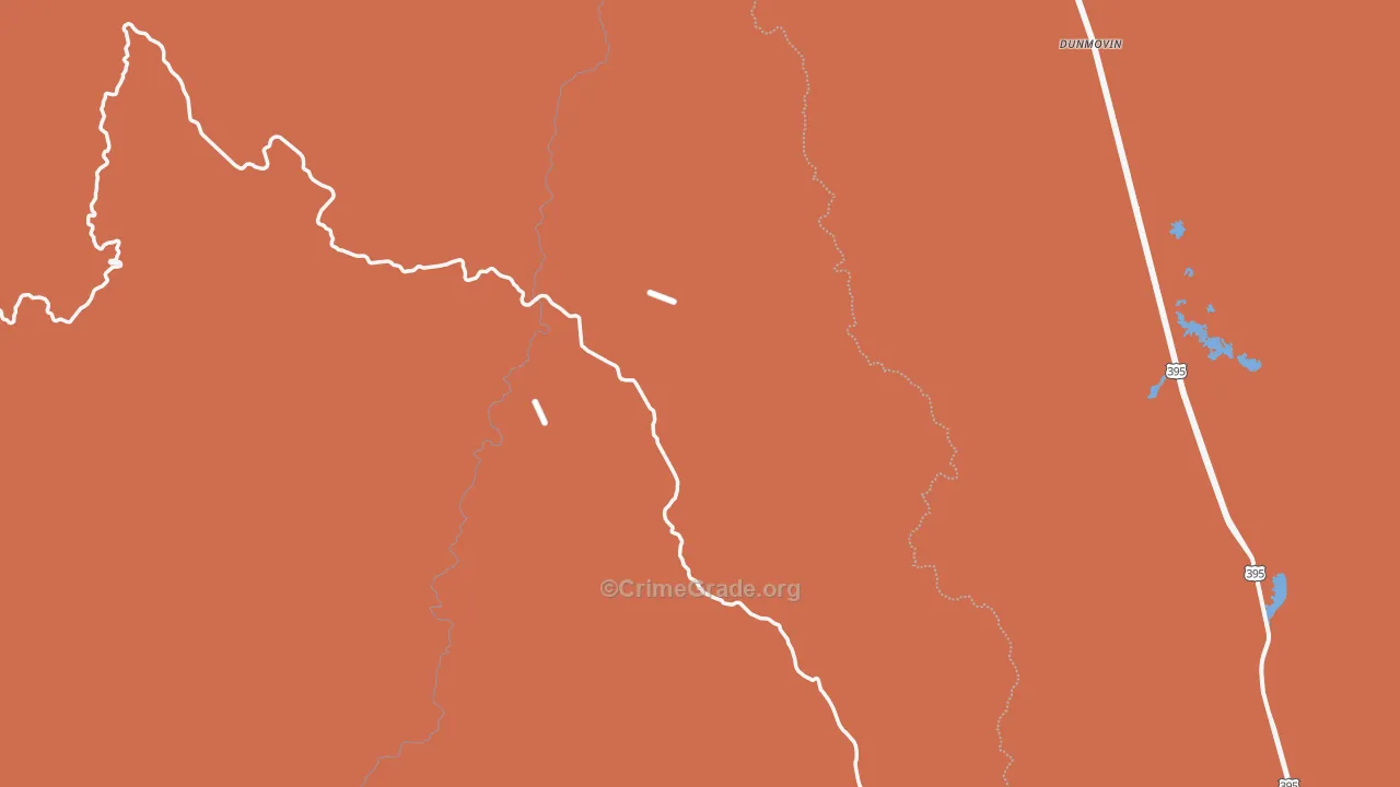 Little Lake, CA Map of Drug-Related Crime Rates