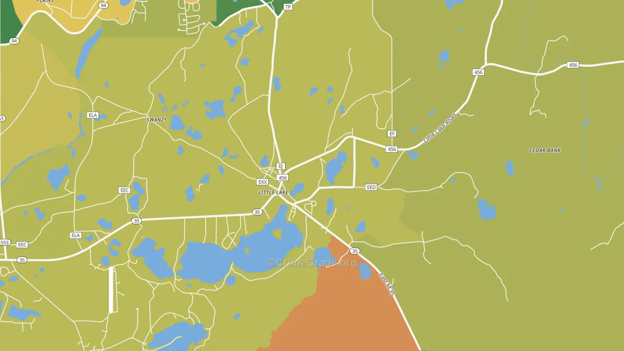 Little Lake, MI Map of Drug-Related Crime Rates