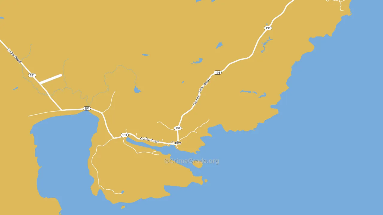 Little Machias, ME Map of Drug-Related Crime Rates